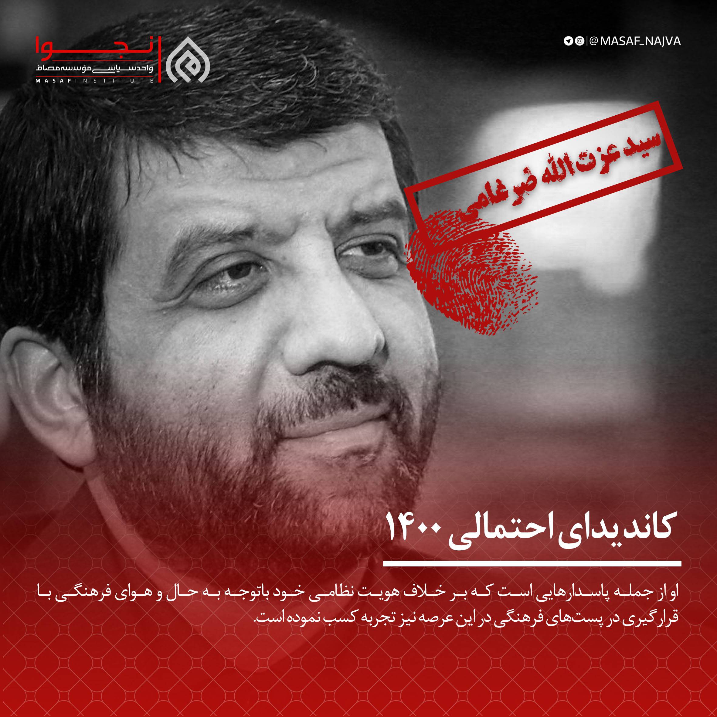 عزت الله ضرغامی کاندیدای 1400